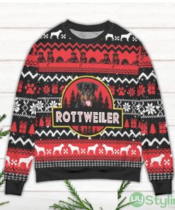 Rottweiler Dog Ugly Christmas Sweater Product Photo 2