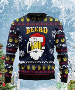 Santa Beerd Cute Christmas Gift Ugly Christmas Sweater Product Photo 1