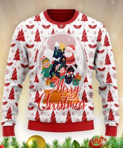 Santa Claus Merry Christmas Tree Ugly Christmas Sweater Product Photo 1