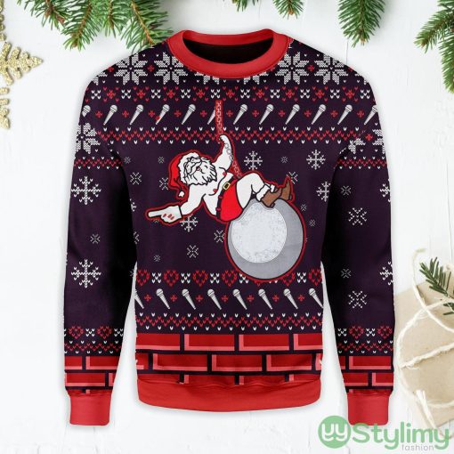 Santa Cyrus Ugly Christmas Sweater Product Photo 1