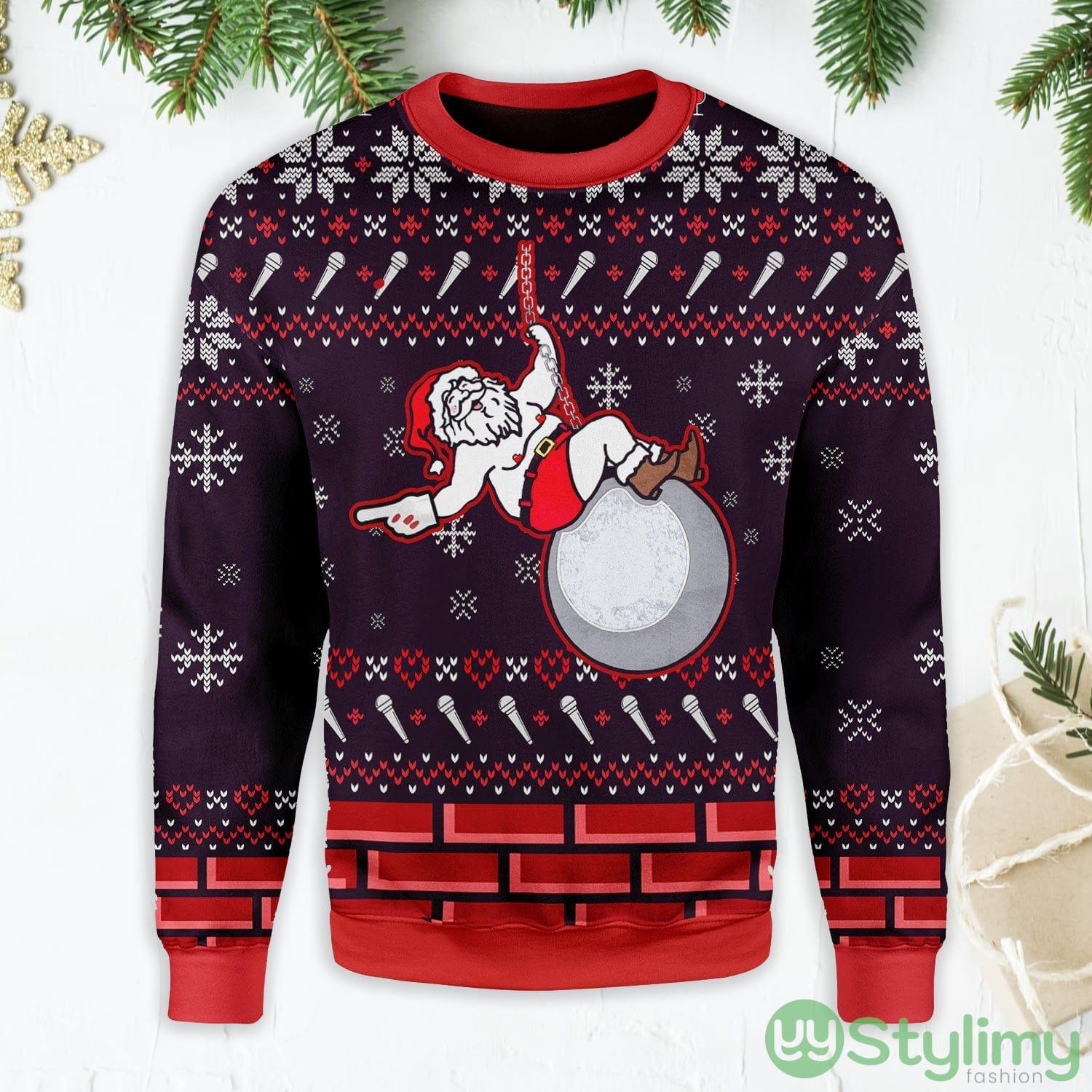 Santa Cyrus Ugly Christmas Sweater 4 Santa Cyrus Ugly Christmas Sweater Product Photo 1