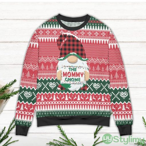 Santa My Mommy Gnome Ugly Christmas Sweater Green