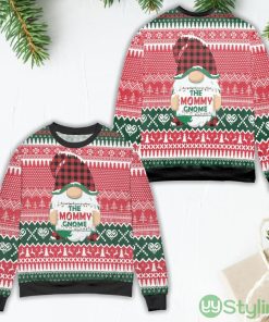 Santa My Mommy Gnome Ugly Christmas Sweater Green Product Photo 1