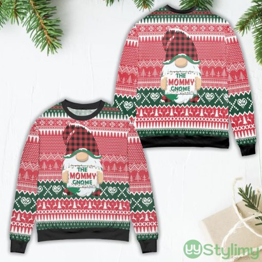 Santa My Mommy Gnome Ugly Christmas Sweater Green