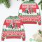 Santa Playing Golf Reindeer Pattern Ugly Christmas Sweater Product Photo 2