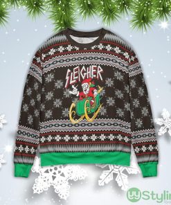 Santa Sleigher Christmas Gift Ugly Christmas Sweater Product Photo 1