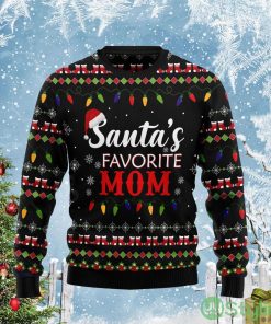 Santas Favorite Mom Cute Christmas Gift Ugly Christmas Sweater Product Photo 1