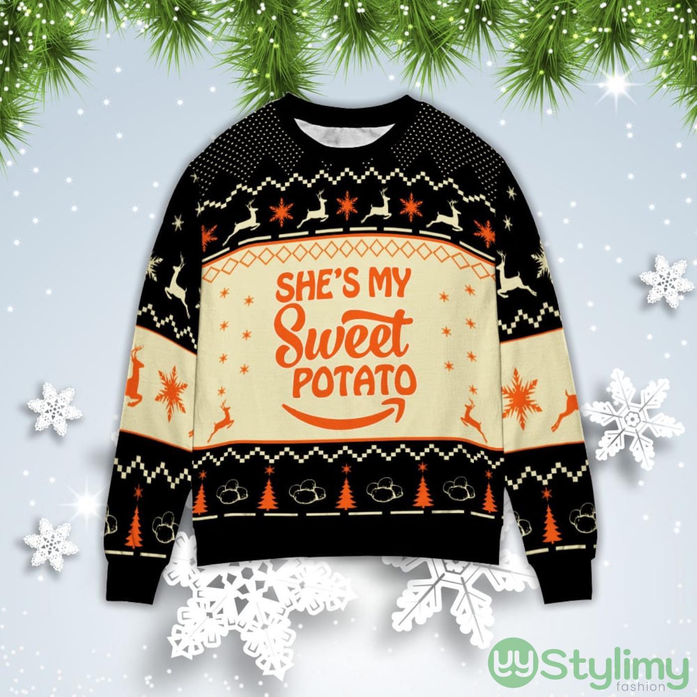 She’s My Sweet Potato Christmas Gift Ugly Christmas Sweater 1 She’s My Sweet Potato Christmas Gift Ugly Christmas Sweater Product Photo 1