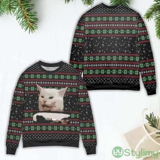 Smudge The Cat Ugly Christmas Sweater Product Photo 1