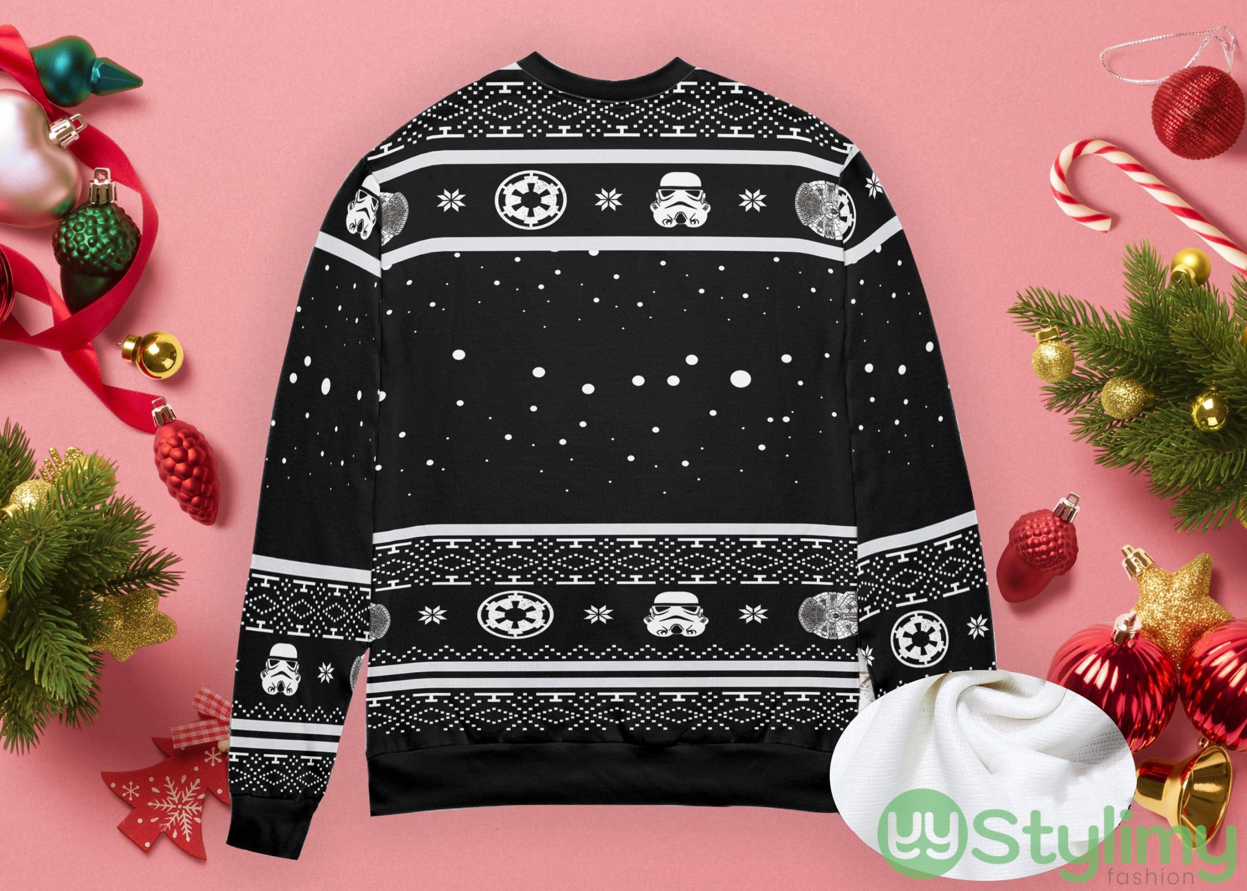 Star War Christmas Sweater Baby Yoda Star Boba Darth Vader Fett Ugly Christmas Sweater 3 Star War Christmas Sweater Baby Yoda Star Boba Darth Vader Fett Ugly Christmas Sweater Product Photo 3