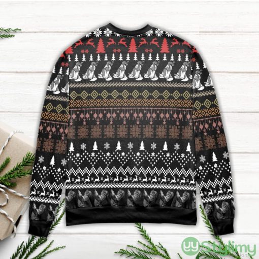 Stop Staring At My Cock Pine Tree Pattern Ugly Christmas Sweater
