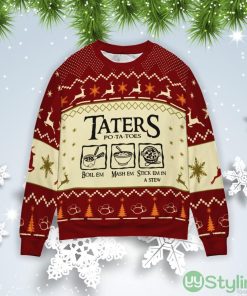 Taters Potatoes Christmas Gift Ugly Christmas Sweater Product Photo 1