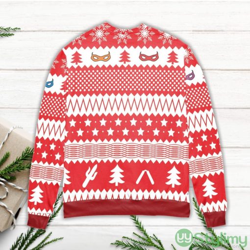 Teenage Mutant Ninja Turtles Pine Tree and Stars Ugly Christmas Sweater Product Photo 2