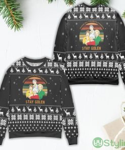 The Golden Girls Thank You for Being A Friend Snowflake Pattern Ugly Christmas Sweater Product Photo 1