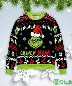 The Grinch Squad Christmas Gift Ugly Christmas Sweater Product Photo 1