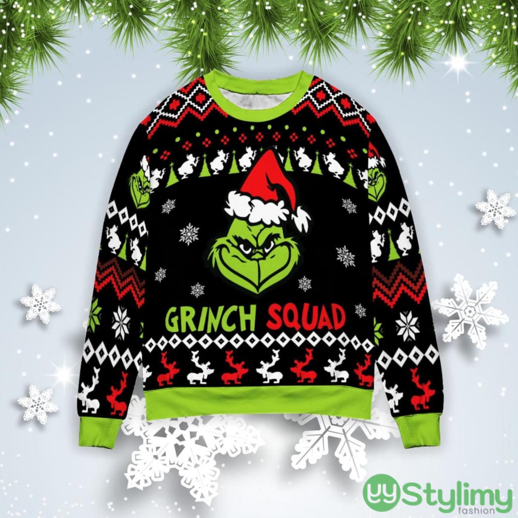 The Grinch Squad Christmas Gift Ugly Christmas Sweater 2 The Grinch Squad Christmas Gift Ugly Christmas Sweater Product Photo 1