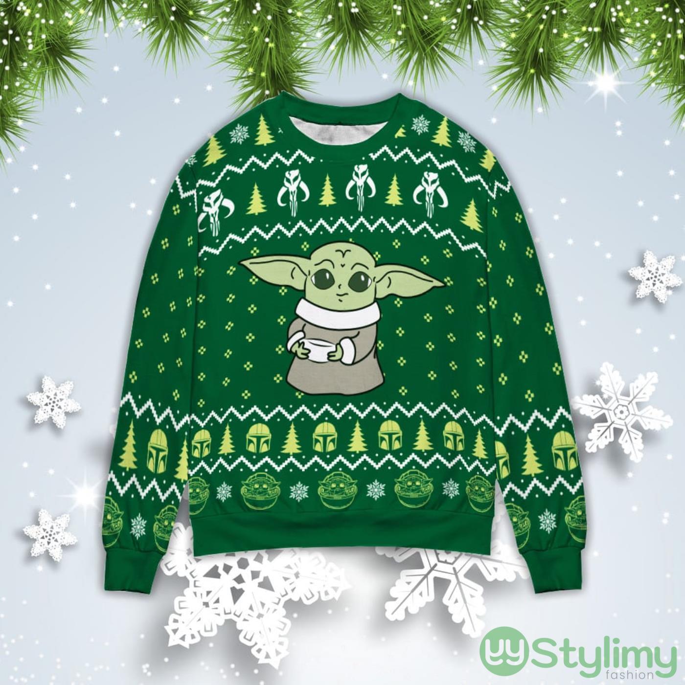 The Mandalorian The Child Christmas Gift Ugly Christmas Sweater 1 The Mandalorian The Child Christmas Gift Ugly Christmas Sweater Product Photo 1