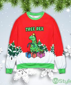 Tree Rex Light Up Christmas Gift Ugly Christmas Sweater Product Photo 1