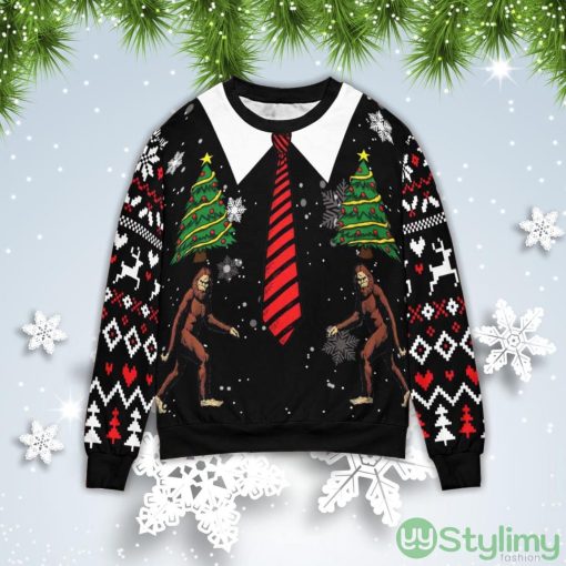 Vintage Bigfoot Christmas Gift Ugly Christmas Sweater