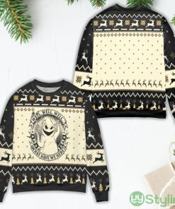 Well Well Well What Have We Here Oogie Boogie Ugly Christmas Sweater Product Photo 1