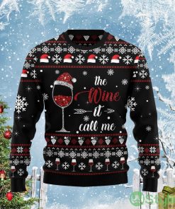 Wine Call Me Cute Christmas Gift Ugly Christmas Sweater Product Photo 1