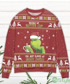 You Just Flipped My Grinch Switch Ugly Christmas Sweater Product Photo 2