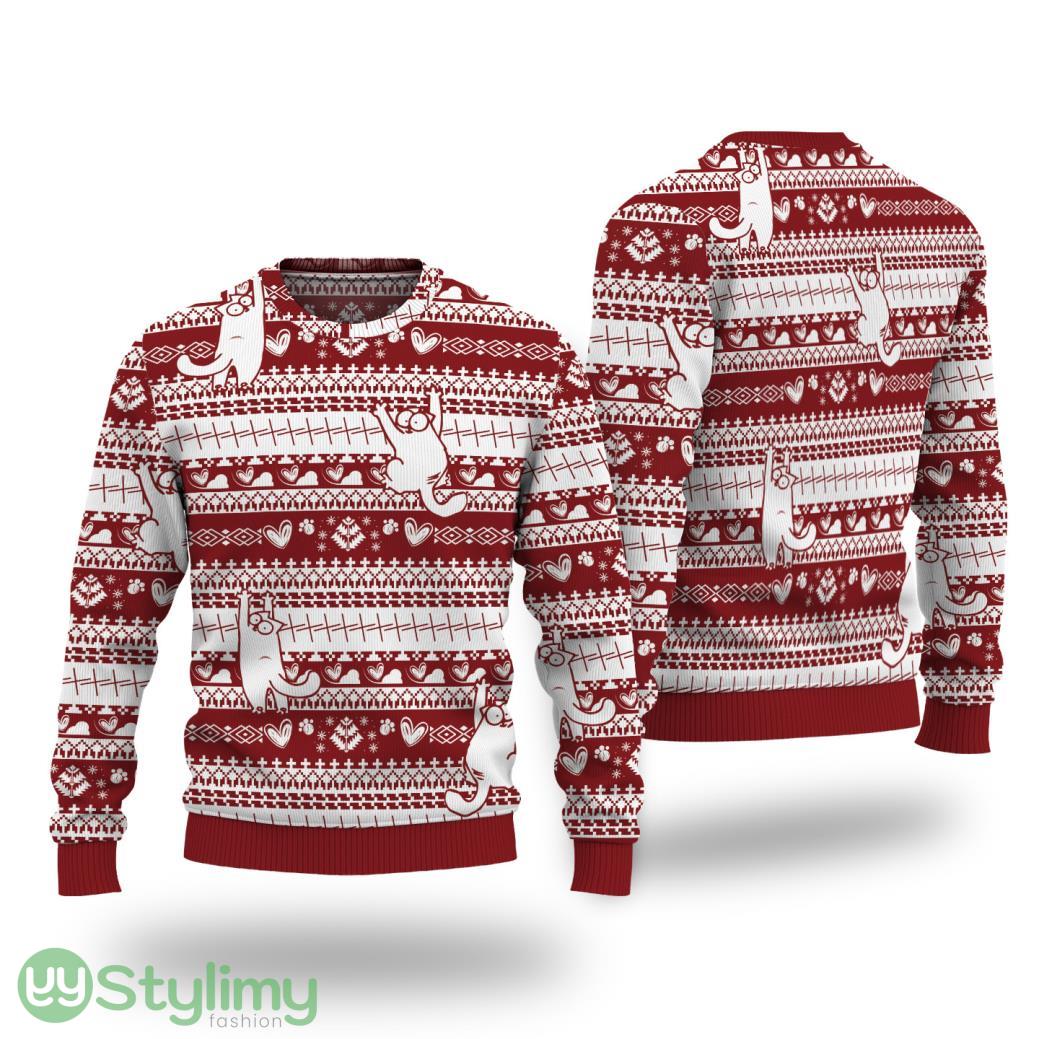 Adorable Simons Cat Christmas Ugly Christmas Sweater All Over Print 2 Adorable Simons Cat Christmas Ugly Christmas Sweater All Over Print Product Photo 1