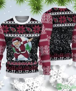 Arizona Cardinals Christmas Santa Claus Ugly Christmas Sweater Product Photo 1