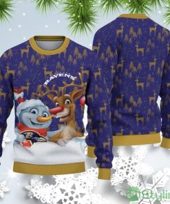 Baltimore Ravens Christmas Reindeer Ugly Christmas Sweater Product Photo 1