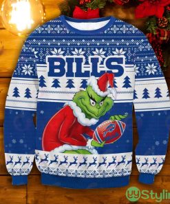 Buffalo Bills Grinch Ugly Christmas Sweater Product Photo 1