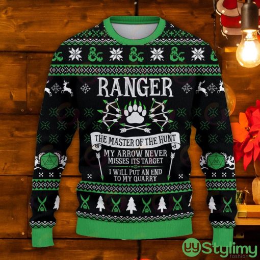Classes Ranger The MAster Of The Hunt Ugly Christmas Sweater Product Photo 1