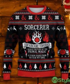 Classes Sorcerer The Arcane Touched Ugly Christmas Sweater Product Photo 1