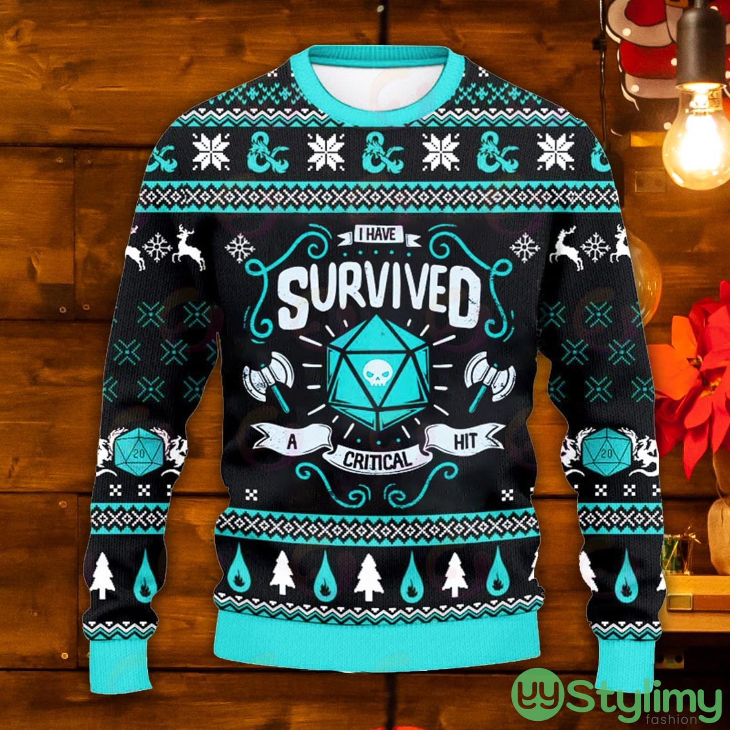Classes Survived Ugly Christmas Sweater 4 Classes Survived Ugly Christmas Sweater Product Photo 1