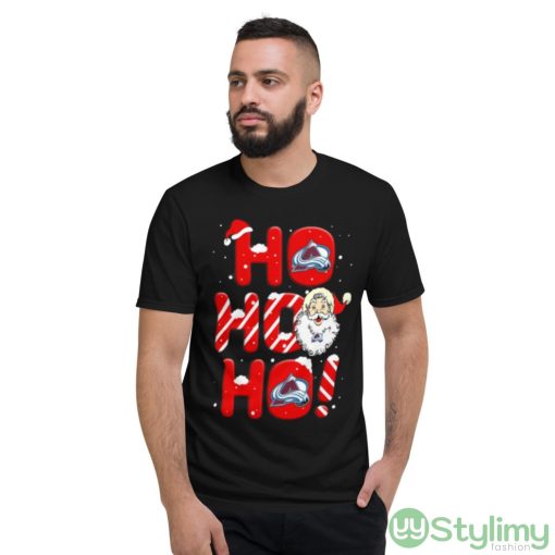 Colorado Avalanche NHL Hockey Ho Ho Ho Santa Claus Merry Christmas Shirt - Short Sleeve T-Shirt