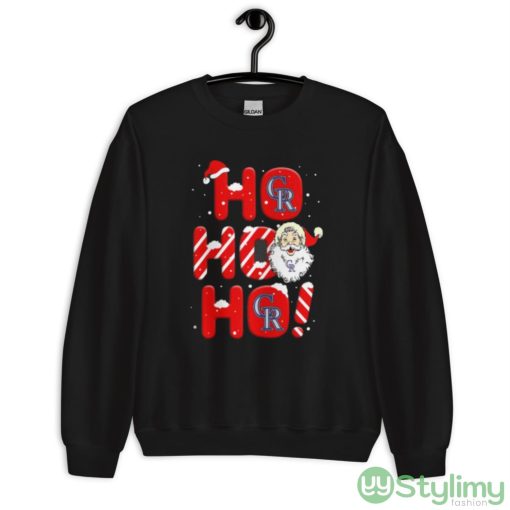 Colorado Rockies MLB Baseball Ho Ho Ho Santa Claus Merry Christmas Shirt - Unisex Crewneck Sweatshirt
