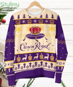 Crown Royal Whiskey Ugly Christmas Sweater Product Photo 1