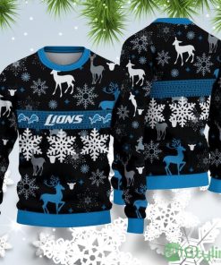 Detroit Lions Christmas Pattern Ugly Christmas Sweater Product Photo 1