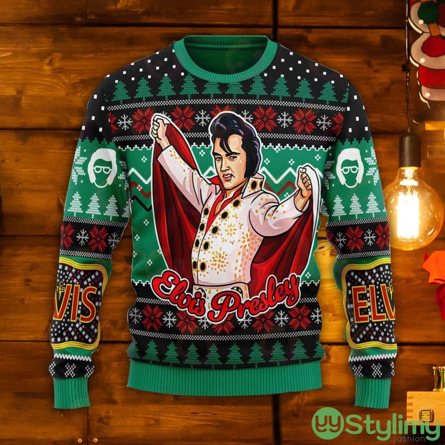 Elviss Presleyy Belt Buckle Sign With Rhinestone Ugly Christmas Sweater 4 Elviss Presleyy Belt Buckle Sign With Rhinestone Ugly Christmas Sweater Product Photo 1