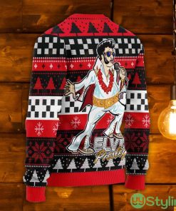 Gearhomie Elvis Fatley Meme Red Ugly Christmas Sweater Product Photo 2