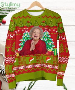 Golden Girls Betty White Print Ugly Christmas Sweater Product Photo 1