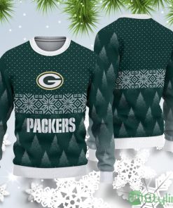 Green Bay Packers Christmas Pattern Ugly Christmas Sweater Product Photo 1