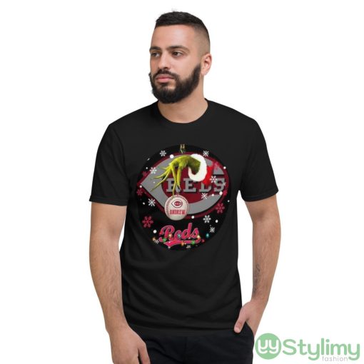 Grinch Cincinnati Reds Christmas Ceramic Grinch Christmas Shirt - Short Sleeve T-Shirt