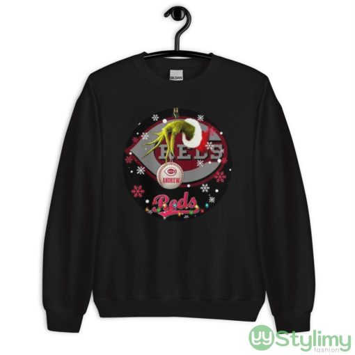 Grinch Cincinnati Reds Christmas Ceramic Grinch Christmas Shirt - Unisex Crewneck Sweatshirt