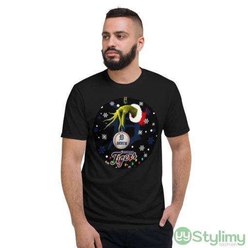 Grinch Detroit Tigers Christmas Ceramic Grinch Christmas Shirt - Short Sleeve T-Shirt