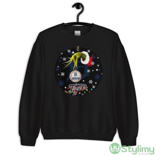 Grinch Detroit Tigers Christmas Ceramic Grinch Christmas Shirt - Unisex Crewneck Sweatshirt