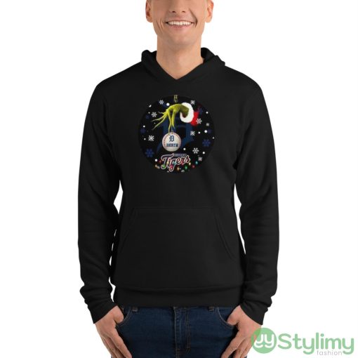 Grinch Detroit Tigers Christmas Ceramic Grinch Christmas Shirt - Unisex Fleece Pullover Hoodie