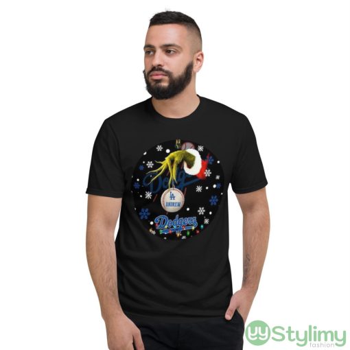 Grinch Los Angeles Dodgers Christmas Ceramic Grinch Christmas Shirt - Short Sleeve T-Shirt