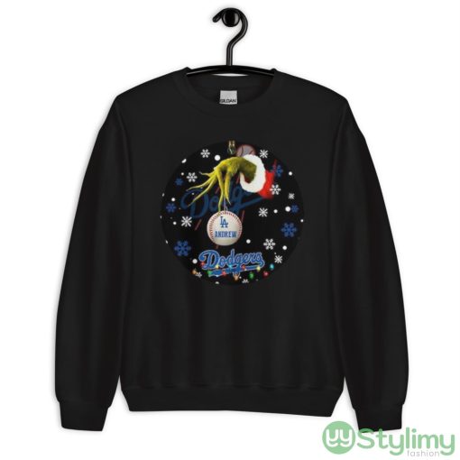 Grinch Los Angeles Dodgers Christmas Ceramic Grinch Christmas Shirt - Unisex Crewneck Sweatshirt