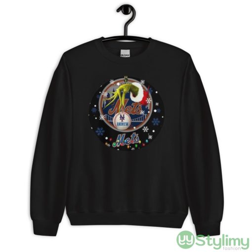 Grinch New York Mets Christmas Ceramic Grinch Christmas Shirt - Unisex Crewneck Sweatshirt