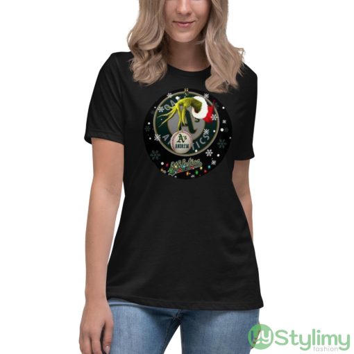 Grinch Oakland As Christmas Ceramic Grinch Christmas - Women's Relaxed Short Sleeve Jersey Tee
